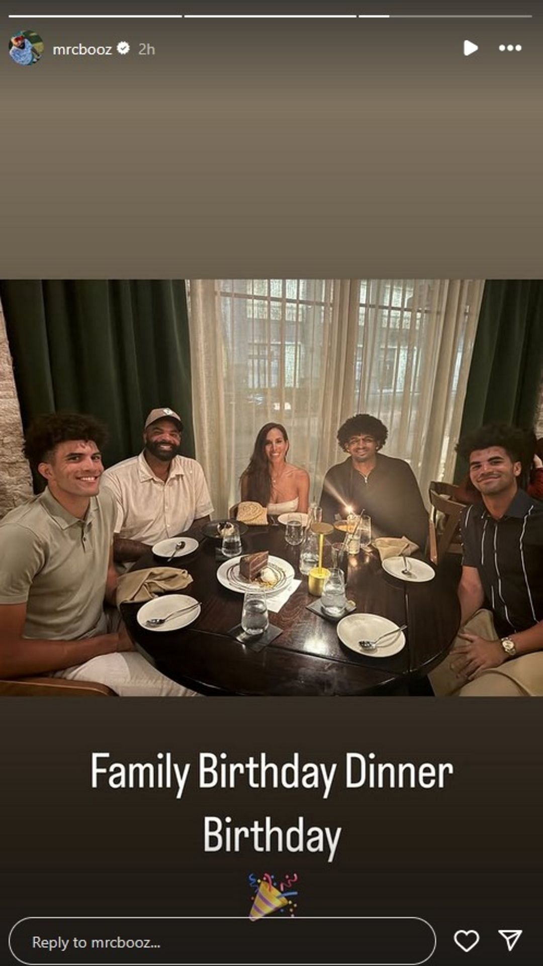 Image via Carlos Boozer's Instagram story.